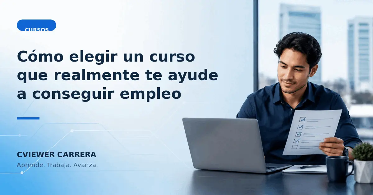 Cómo elegir un curso que realmente te ayude a conseguir empleo
