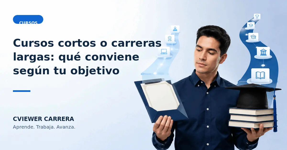 Cursos cortos o carreras largas: qué conviene según tu objetivo