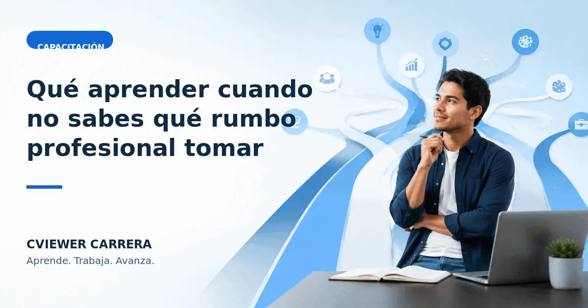 Qué aprender cuando no sabes qué rumbo profesional tomar